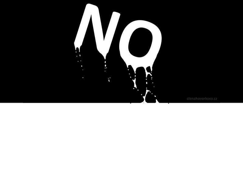 Animated Yes / No text. "No" drops down then turns into a "Yes", "Yes" pops up and turns into "No".