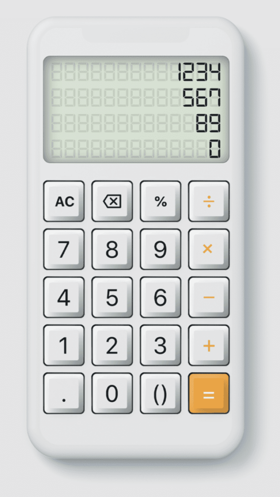 Skeuomorphic Style Calculator