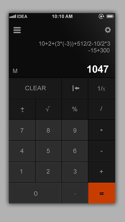 Flat web design Style Calculator