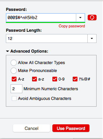 Last Password - password security helper window