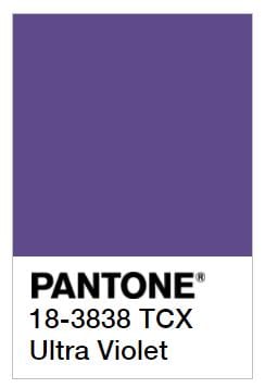 Pantone color Ultra Violet swatch