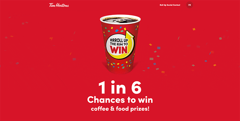 roll up the rim promotional advertisement GIF