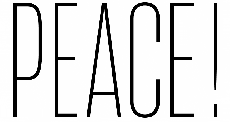Peace Variable Font Thickness example