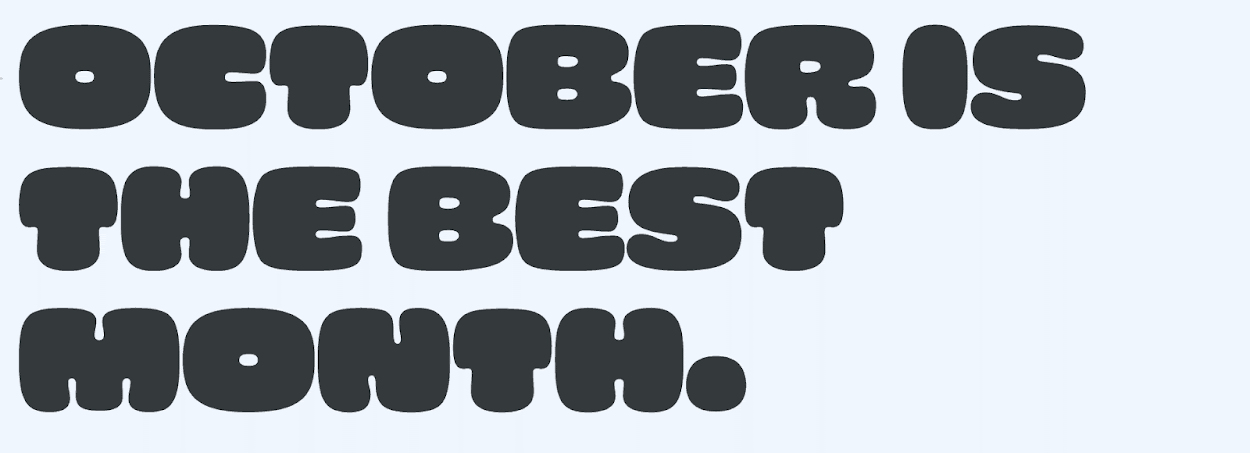 Font that looks like it's melting when letters are hovered over.